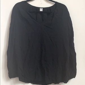 Black old navy long sleeve blouse. Size XL.
